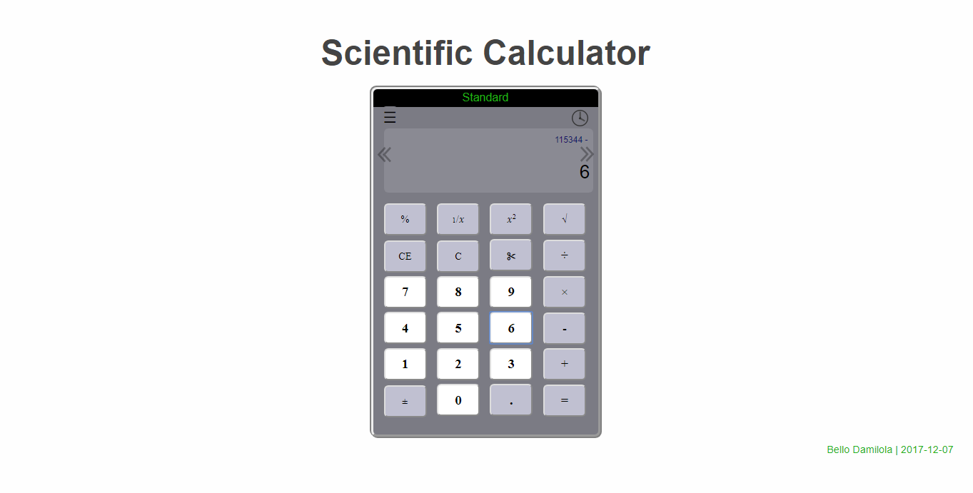 Scientific Calculator Project Image
